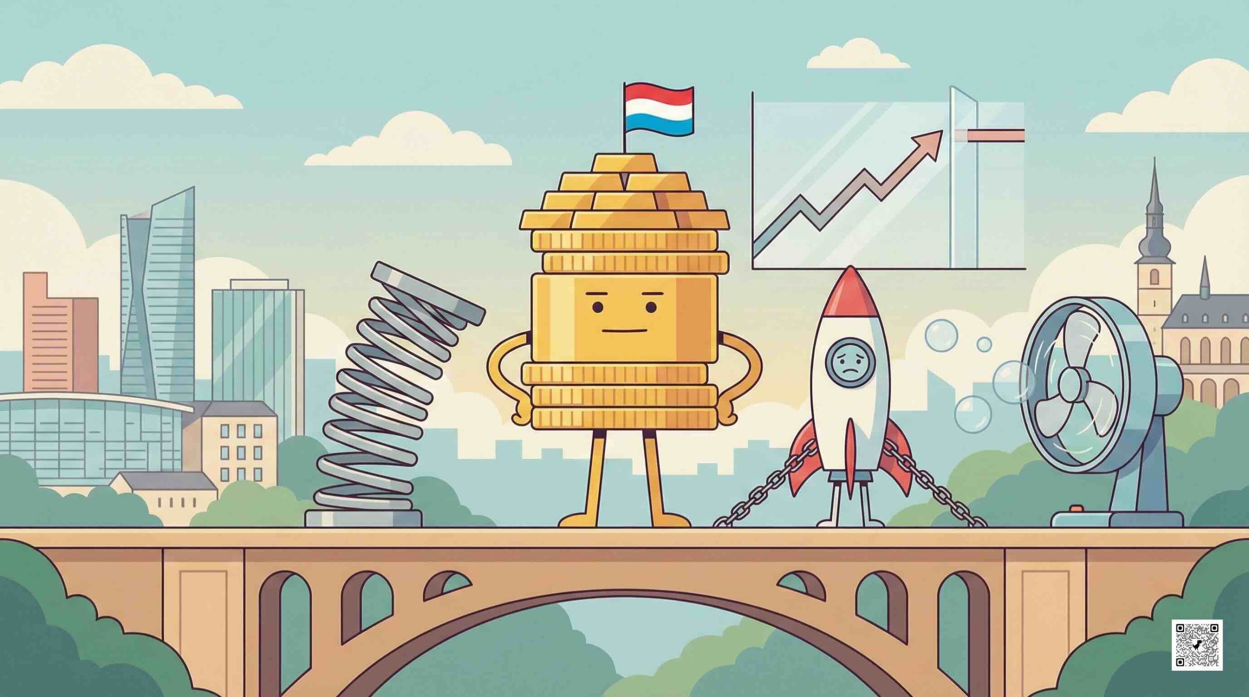 Le PIB du Luxembourg en volume : une économie qui tient, mais sans nouvel élan
