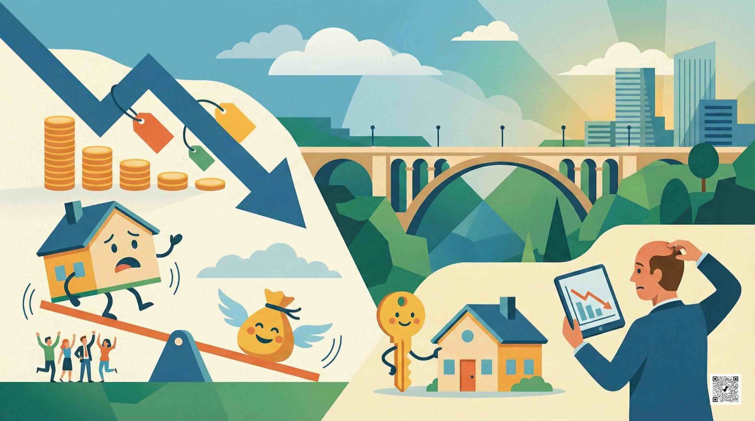 Les prix des logements au Luxembourg : ce que la baisse récente change vraiment