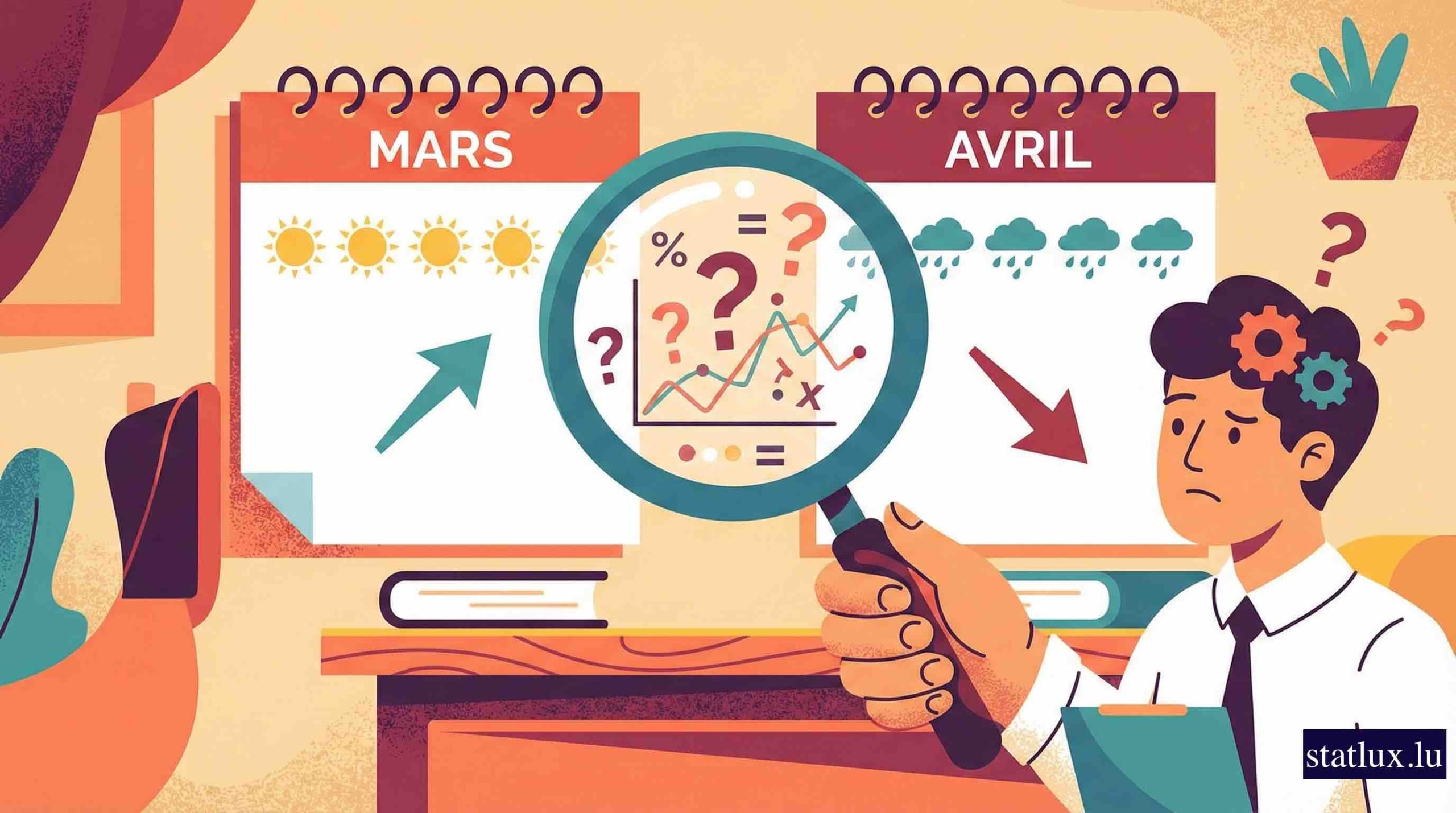 Pourquoi comparer deux mois peut être trompeur